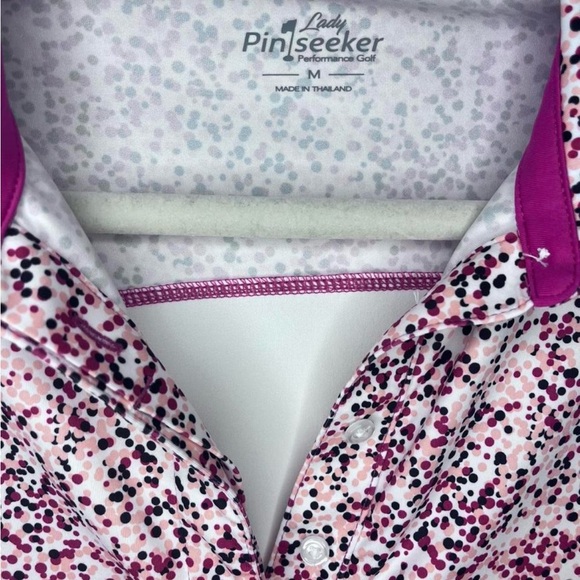 TWO Pink and White Golf Polo Shirt Bundle - Picture 6 of 7